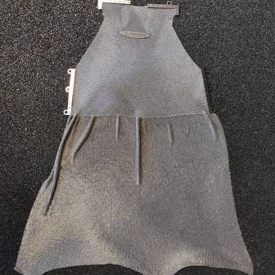 Stainless steel safety apron